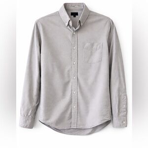 J. Crew Light Gray Long-Sleeve Button-Down Shirt